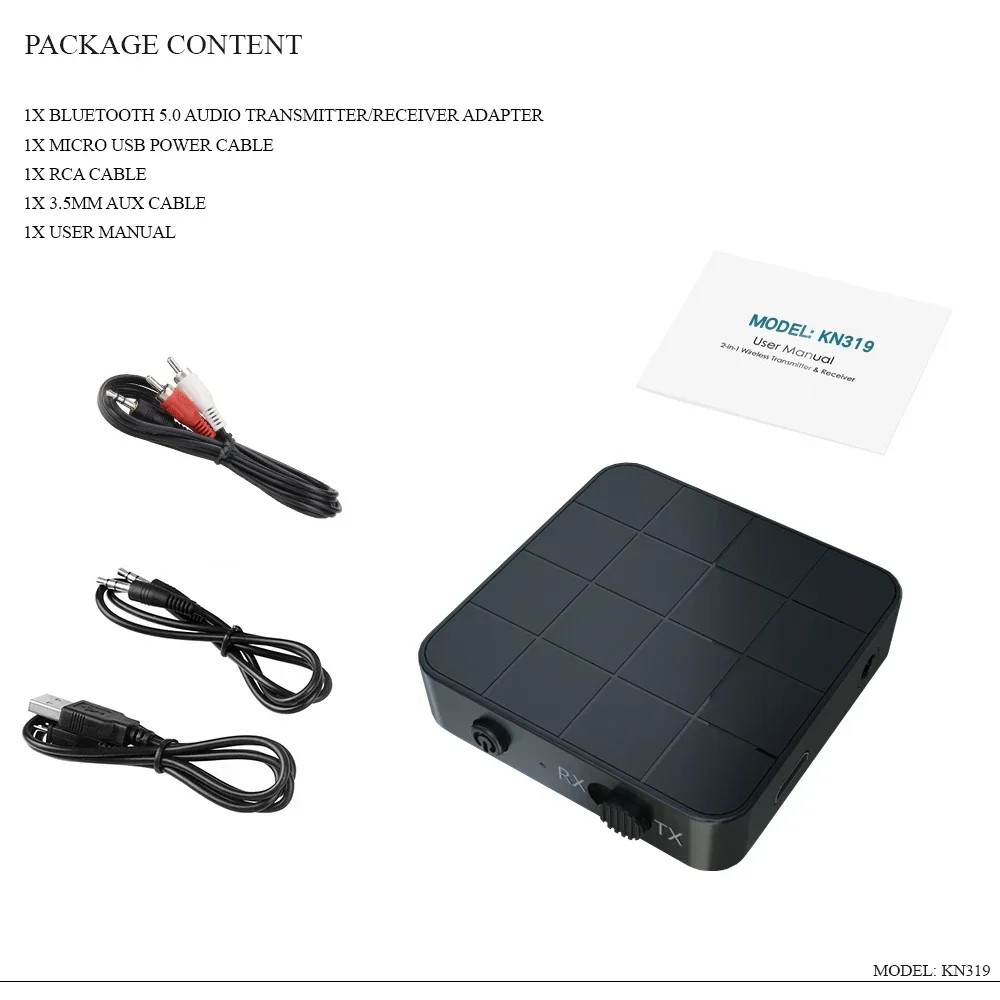 KN319 KN321 2 IN 1 Bluetooth 5 - Bluetooth Adapter Receiver 评论和价格