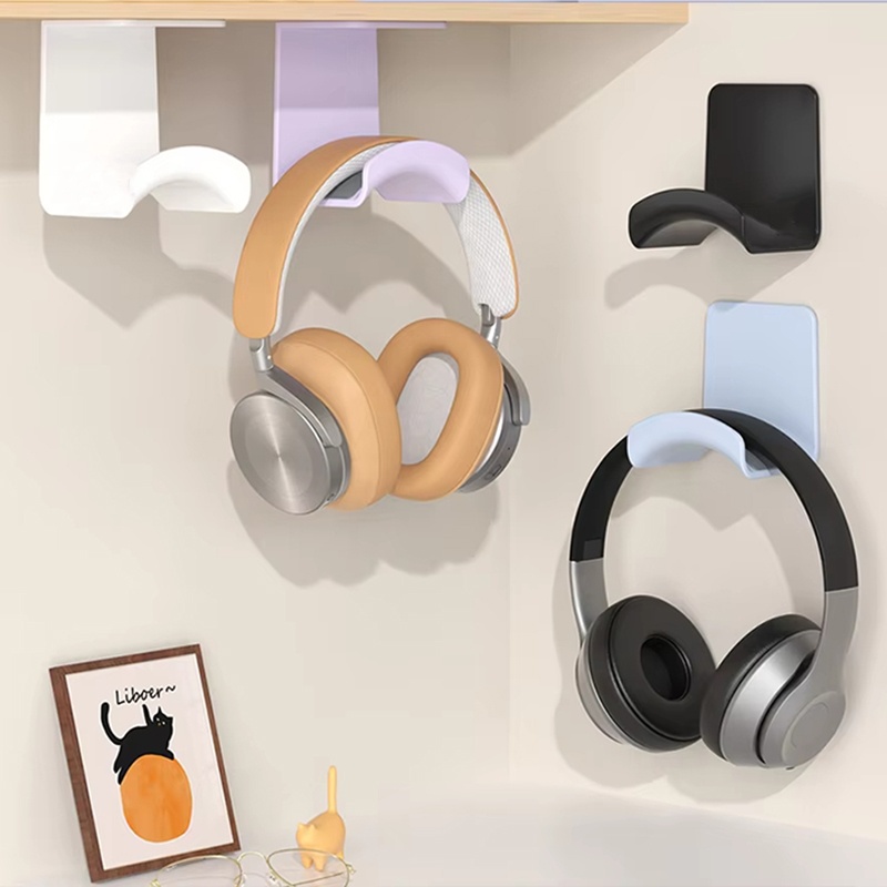 2Pcs Universal Plastic Wall Mo - Headphone Stand Desk 评论和价格