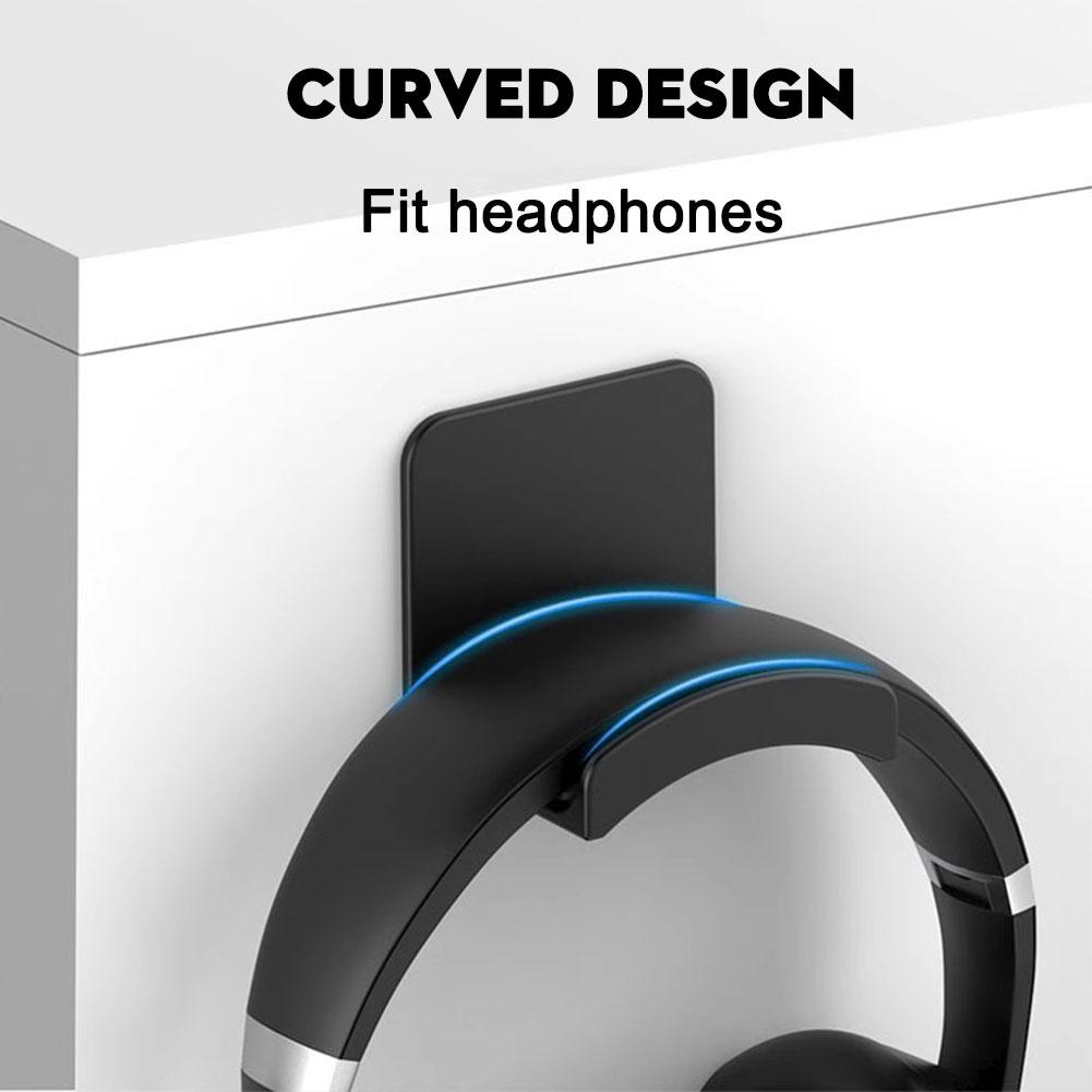 2Pcs Universal Plastic Wall Mo - Headphone Stand Desk 评论和价格