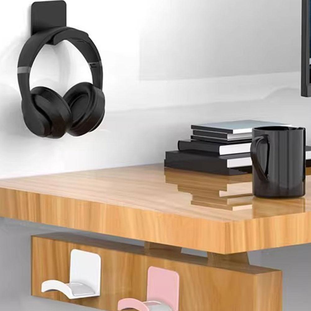 2Pcs Universal Plastic Wall Mo - Headphone Stand Desk 评论和价格
