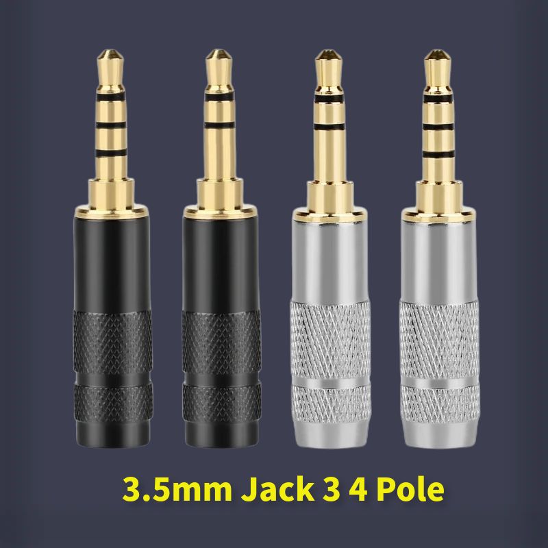 DIY 3.5mm Jacks Audio Plug 3 4 - Cable Extension 3.5 评论和价格