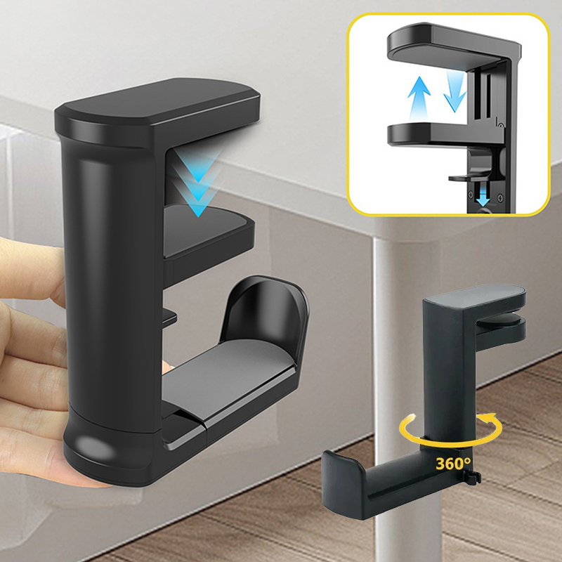 No Punch Table Clip Hook Earph - Headphone Stand Desk 评论和价格