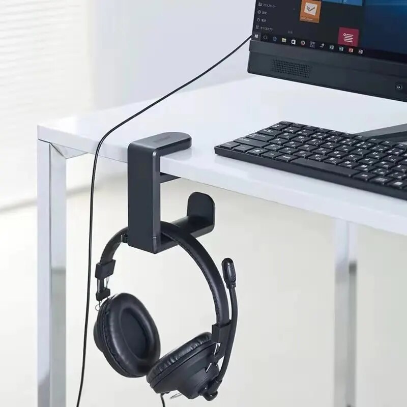 No Punch Table Clip Hook Earph - Headphone Stand Desk 评论和价格